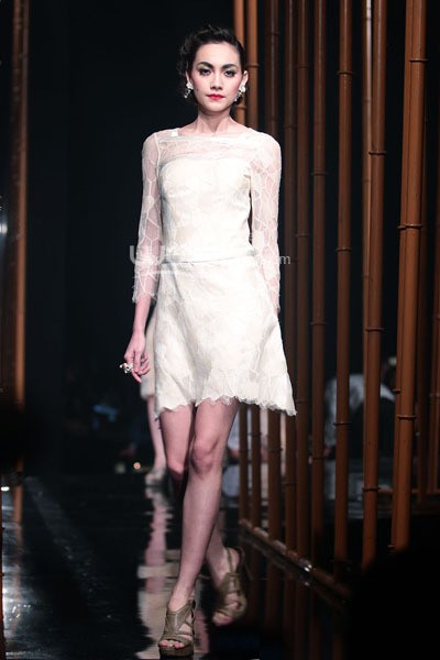 Arantxa Adi Collections 2014 The V.I.P.s. ABSOLUT Country of Sweden ELYX at Grand Balroom Hotel Kempinski. 11 Desember 2013. Jakarta. [Foto: Mohammad Abduh/Wolipop]