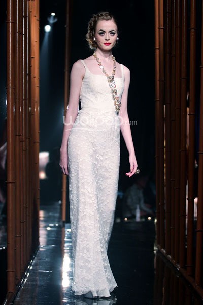 Arantxa Adi Collections 2014 The V.I.P.s. ABSOLUT Country of Sweden ELYX at Grand Balroom Hotel Kempinski. 11 Desember 2013. Jakarta. [Foto: Mohammad Abduh/Wolipop]