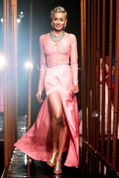 Arantxa Adi Collections 2014 The V.I.P.s. ABSOLUT Country of Sweden ELYX at Grand Balroom Hotel Kempinski. 11 Desember 2013. Jakarta. [Foto: Mohammad Abduh/Wolipop]