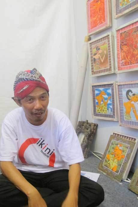 Ragam Bentuk Tokoh Wayang Berhasil Dilukis Seniman Asal Solo