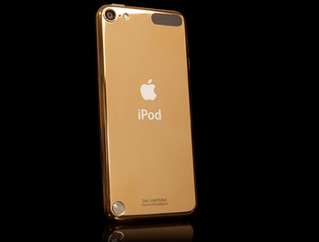 Bahkan iPod Touch emas. (kredit foto: goldgenie)