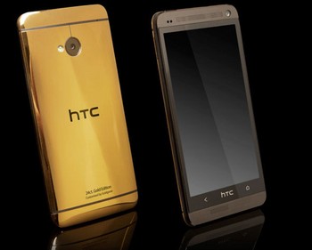 Goldgenie juga bikin HTC One emas. (kredit foto: goldgenie)