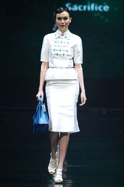 Billy Tjong, Fall/Winter 2014 The Beauty From Within Hope Worldwide Indonesia at Ballroom Hotel Borobudur. 12 Desember 2013. Jakarta. [Foto: Mohammad Abduh/Wolipop]