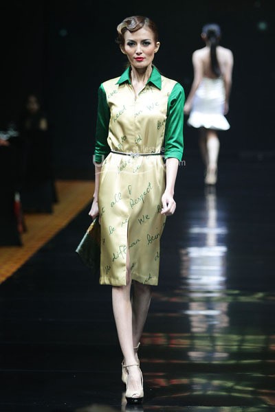 Billy Tjong, Fall/Winter 2014 The Beauty From Within Hope Worldwide Indonesia at Ballroom Hotel Borobudur. 12 Desember 2013. Jakarta. [Foto: Mohammad Abduh/Wolipop]