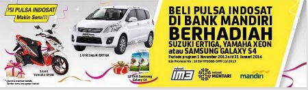 Isi Pulsa Indosat Rp 50.000,- Bisa Dapat Mobil
