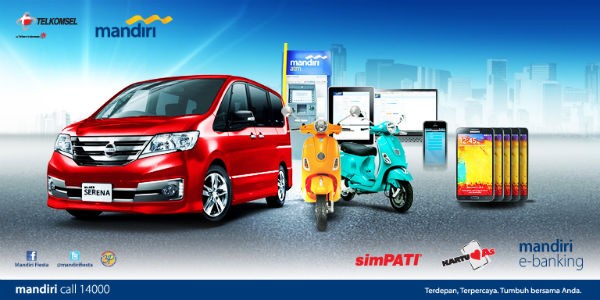 Beli Pulsa Lewat mandiri e-banking, Berhadiah Mobil