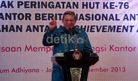 Presiden SBY terpilih meraih Antara Achievement Award 2013 karena dianggap sebagai pemimpin demokratis yang menjamin kebebasan berpendapat dan paling terbuka kepada rakyat Indonesia.
