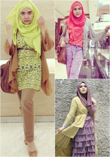 Hijab Style: Busana Serba Tumpuk Ciri Khas Suci Utami