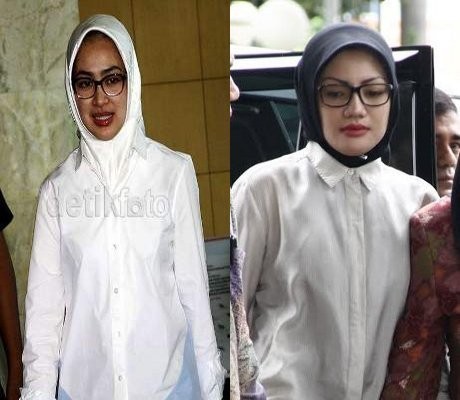 Antara Adde Rosi dan Airin di Gedung KPK