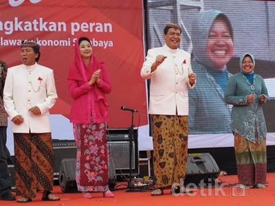 CT Peringati Hari Ibu di Surabaya Bersama Caesar dan Walikota Tri Rismaharini