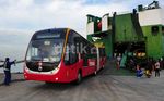 Jokowi-Hatta Naik TransJakarta Bareng