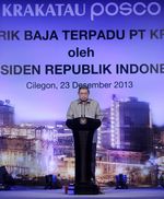 Presiden SBY Resmikan Pabrik Baja Krakatau Posco