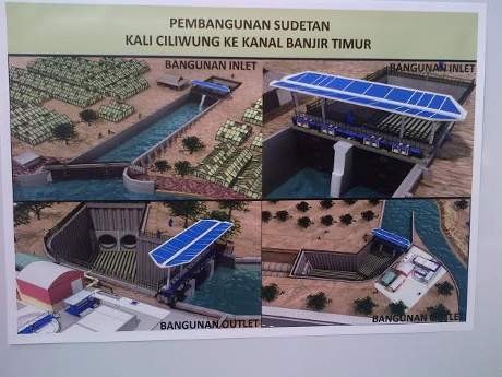 Melihat Bentuk Sudetan Ciliwung, Juru Selamat Banjir di Jakarta