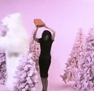 Rayakan Natal, Victoria Beckham Berkelahi dengan Beruang Polar