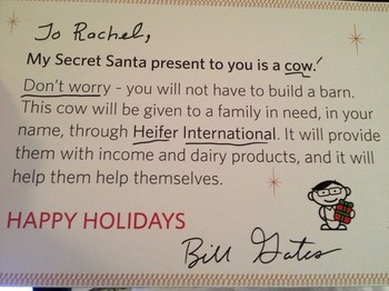 Bill Gates yang jadi Secret Santa setelah membaca wishlist di Reddit, juga tak memberikan kado berupa tablet keluaran Microsoft sebagai gantinya. (kredit foto: Jo Rachel/Reddit)