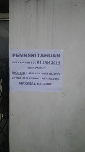 Duh! Tarif Parkir Motor di Stasiun Depok Baru Naik 100 Persen