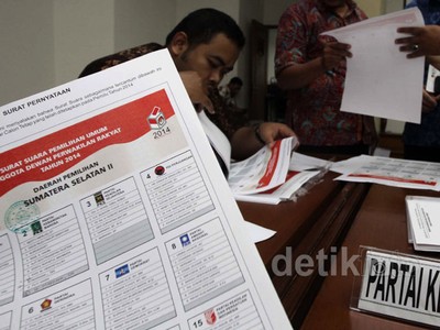KPU Validasi Surat Suara Pemilu 2014
