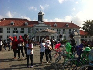 Liburan Sekolah, Wisatawan Daerah Padati Kota Tua Jakarta