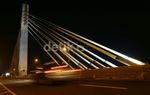 Suasana Jembatan Pasopati di Malam Hari