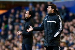Kedua pelatih serius mengamati jalannya pertandingan. Getty Images/Paul Thomas.
