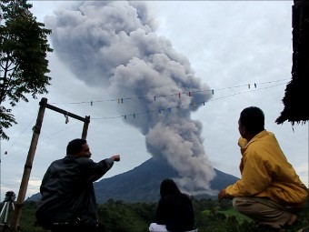 Sejak Senin Sore, Gunung Sinabung Sudah Meletus 7 Kali