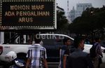 Lalin di Sudirman-Thamrin Mulai Dialihkan