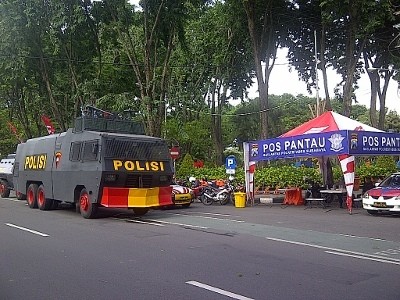 Mobil Penjinak Bom Disiagakan Amankan Tahun Baru