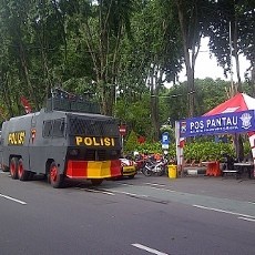 Mobil Penjinak Bom Disiagakan Amankan Tahun Baru