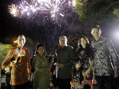 SBY dan Keluarga Rayakan Tahun Baru di Istana Cipanas