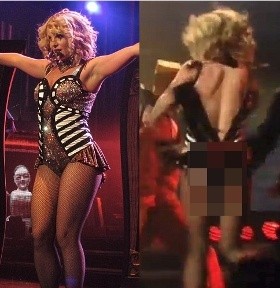 Duh, Resleting Baju Britney Spears Terbuka di Atas Panggung!