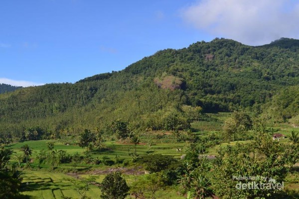  Pemandangan  Asri Waduk Parangjoho di Wonogiri 