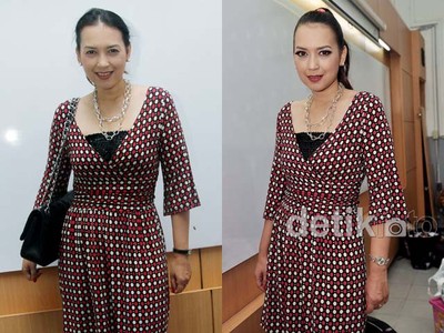 Wajah Sebelum dan Sesudah Make-up Ira Wibowo