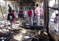     60 Tempat Pemungutan Suara di hampir 20 kabupaten, hangus dibakar massa. reuters/Stringer     