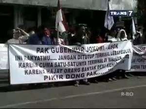 Sopir AKAP Lebak Bulus Tunggu Gubernur Jokowi