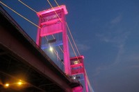 Jembatan Ampera memiliki panjang sekitar 1.117 meter. Tingginya mencapai 11 meter dari permukaan air Sungai Musi. Jembatan yang punya arti Amanat Penderitaan Rakyat ini sudah berdiri dari tahun 1965 dan tak pernah sepi dilintasi masyarakat Palembang (Afif/detikTravel)