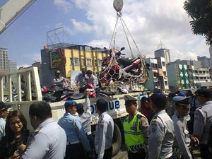 Parkir Sembarangan di Tanah Abang, 8 Motor Ini Dijaring Seperti Ikan