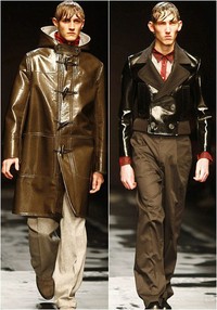 Mengingat London Collection ini adalah rangkaian koleksi Autumn/Winter 2014, desainer Topman juga menghadirkan varian jas hujan. Di antaranya adalah trench coat dengan dominasi warna coklat berikut. Nuansa retro ala Londoners tampak kental untuk look yang satu ini.