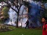 Gedung C FISIP UI Depok Terbakar