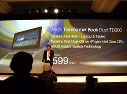 Transformer Book Duet, Android & Windows dengan Satu Prosesor