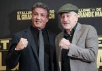 Sylvester Stallone dan Robert De Niro di Sesi Foto Grudge Match