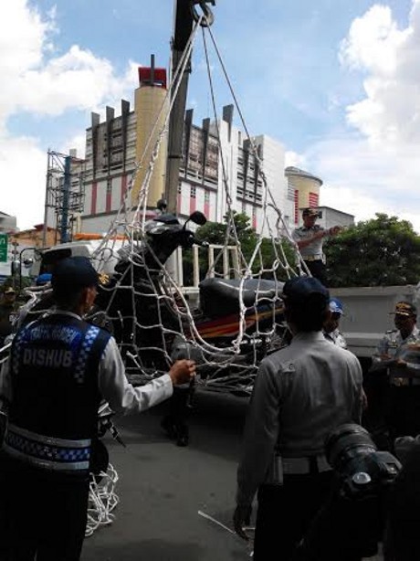 Polisi dan Dishub Tak Tanggung Motor yang Rusak atau Lecet