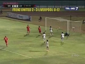 Liverpool U-17 Menang Tipis atas Frenz United Indonesia