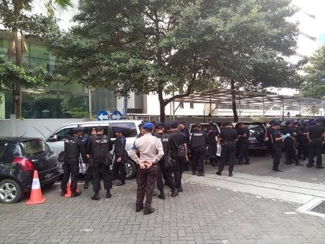 560 Polisi Berjaga di KPK Sambut Pemeriksaan Anas Urbaningrum