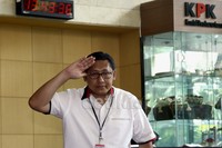 Ini merupakan panggilan kedua Anas sebagai tersangka. Lamhot Aritonang/detikFoto.