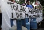 Aksi Tolak Kenaikan Harga Elpiji