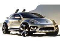 Ini adalah VW Beetle versi offroad yang dijuluki Beetle Dune. Mobil ini diciptakan desainer VW di saat-saat dinginnya udara di Michigan Amerika.