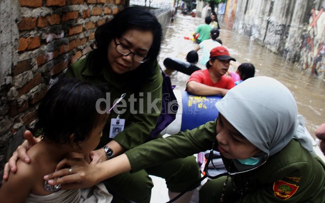 BPBD: Tersisa 1.800 Orang Pengungsi Banjir Jakarta