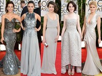 Selain warna keemasan, metalik juga cukup banyak diminati di Golden Globes. Mila Kunis, Kate Beckinsale dan Kate Mara adalah beberapa nama yang tampil berkilau dengan warna metalik.