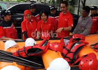 Perahu karet, helem, dayung dan  pelampung menjadi alat-alat utama dalam kesiapan tanggap bencana terutama bencana banjir.  