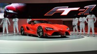 Toyota FT-1 tengah dipamerkan di North American International Auto Show sampai 26 Januari 2014 di Detroit, Michigan. AFP/Stan Honda.